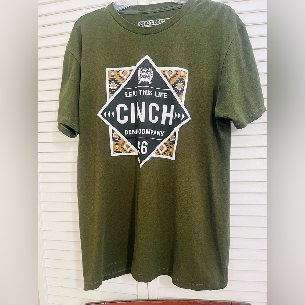 Cinch Men's Olive Graphic Tee